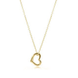 16" Gold Necklace Love Charm - Gaines Jewelers