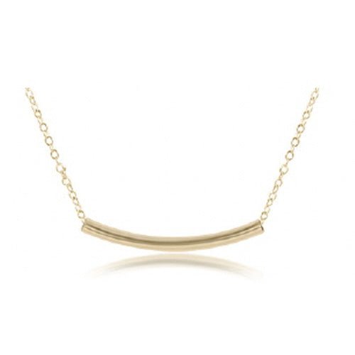 16" Necklace Gold-Small Bliss Bar - Gaines Jewelers