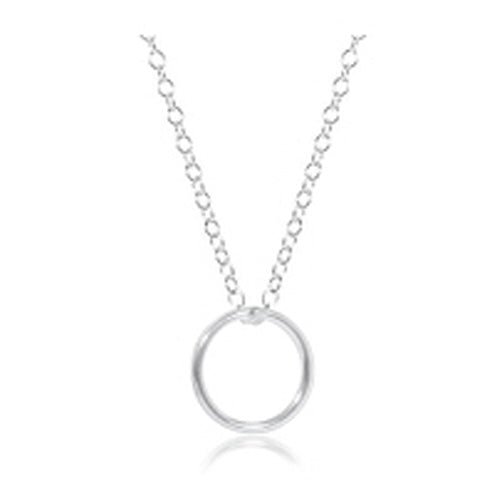 16" Sterling Halo Necklace - Gaines Jewelers