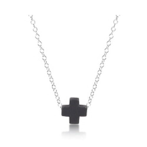 16" Sterling Signature Cross Necklace - Gaines Jewelers