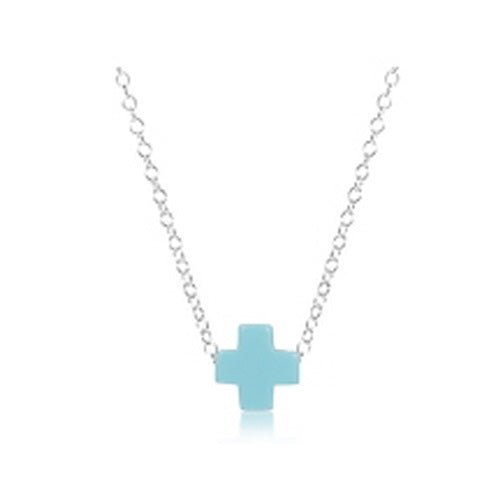 16" Sterling Signature Cross Necklace - Gaines Jewelers