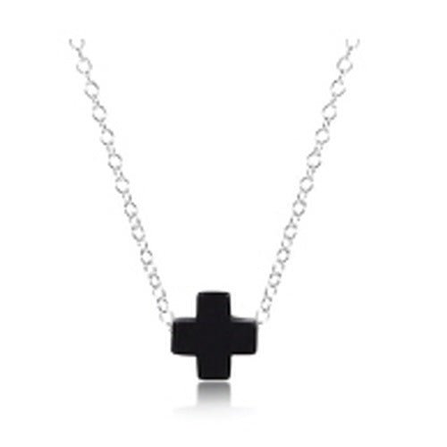 16" Sterling Signature Cross Necklace - Gaines Jewelers