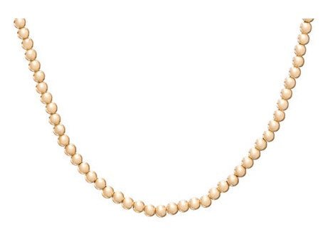 17" Choker Classic Gold Bead - Gaines Jewelers