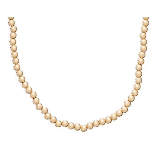 17" Choker Classic Gold Bead - Gaines Jewelers