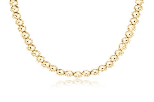 17" Choker Classic Gold Bead - Gaines Jewelers
