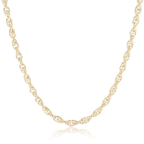 17" choker rope chain - gold - Gaines Jewelers