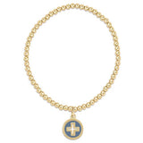3mm Disc Signature Cross Classic Gold Bracelet - Gaines Jewelers