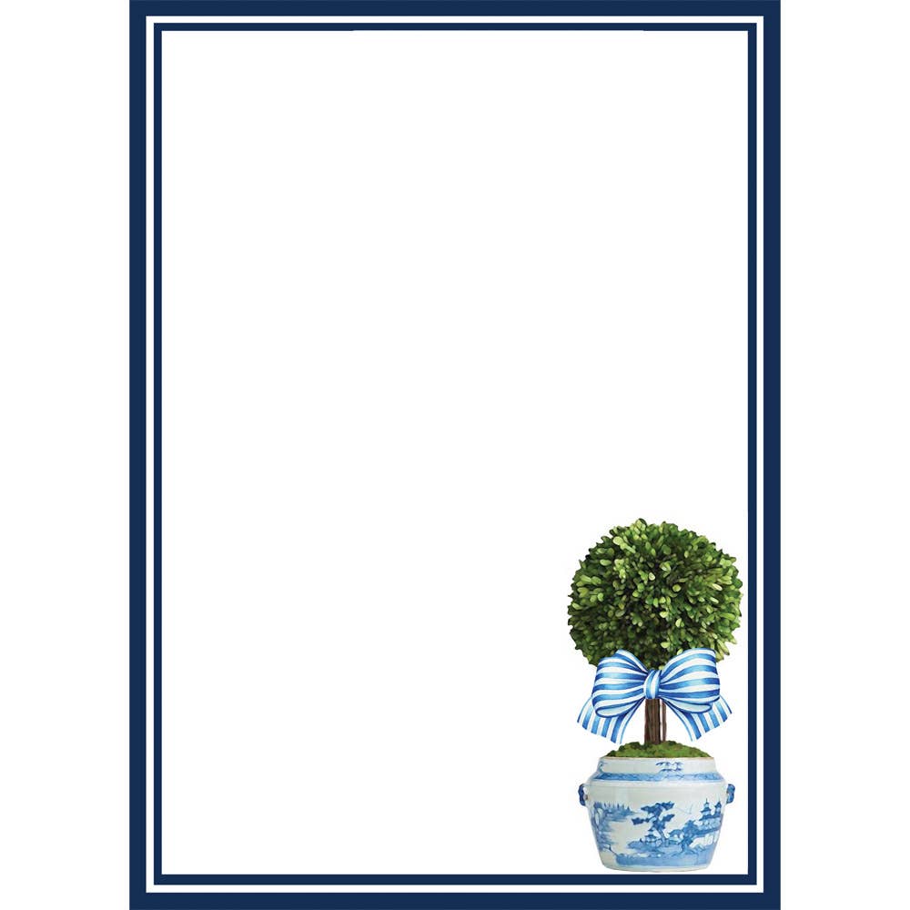 5"x7" Striped Topiary Tree Notepad - Gaines Jewelers