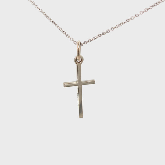 Necklace cross pendant 16"