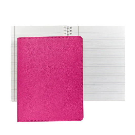 9" Wire-O-Notebook Pink Brights Leather - Gaines Jewelers