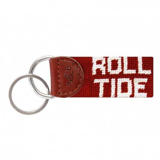 Alabama Roll Tide Needlepoint Key Fob - Gaines Jewelers