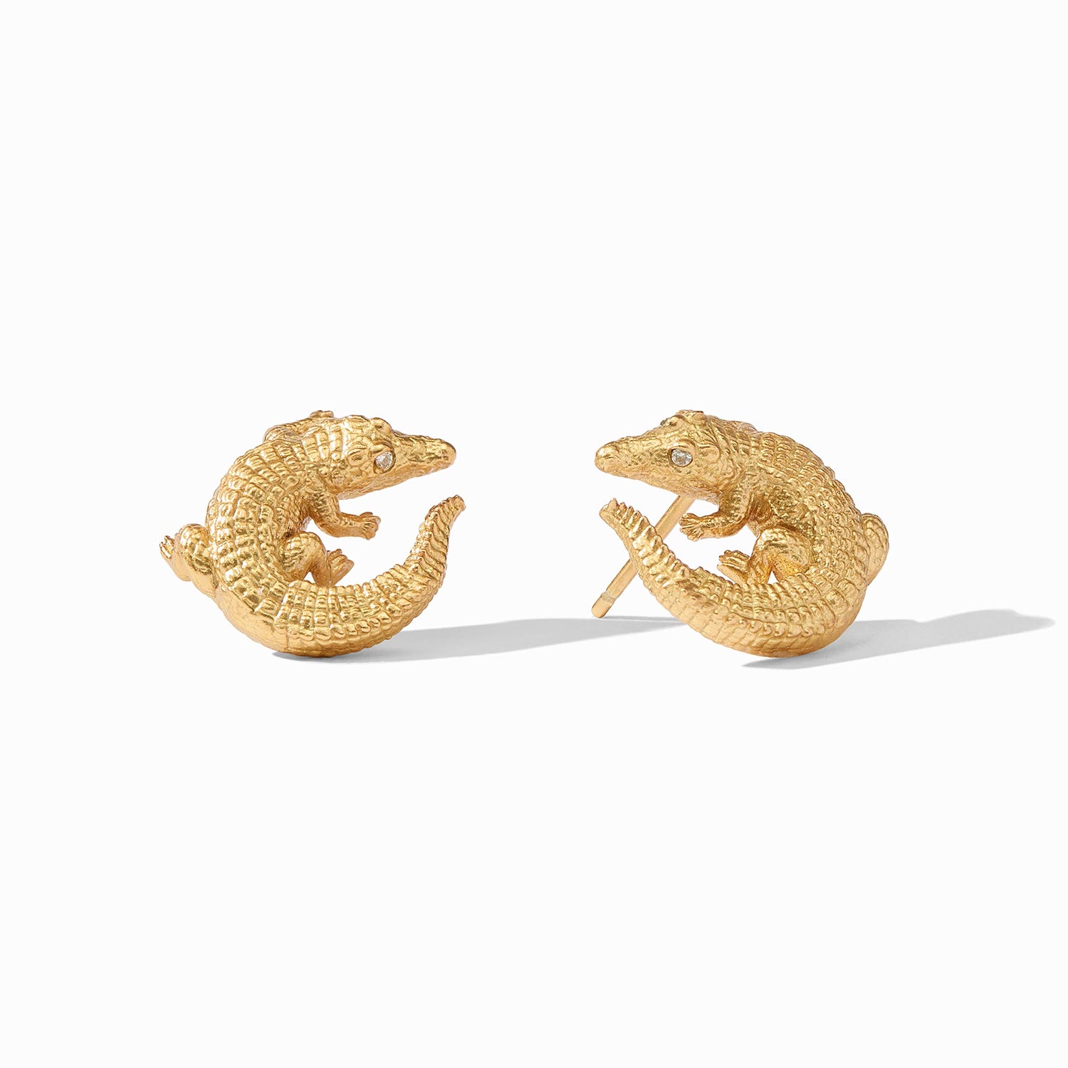 Alligator Gold Stud - Gaines Jewelers
