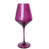 Amethyst Wine Stemware - Estelle Colored Glass - Gaines Jewelers