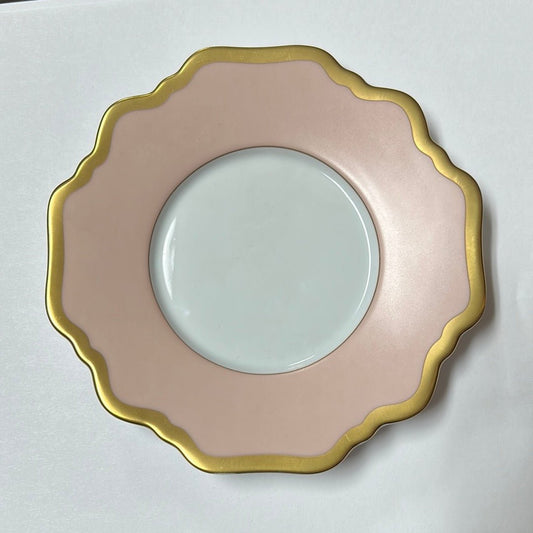 Anna's Palette- Dusty Rose Tea Saucer - Gaines Jewelers