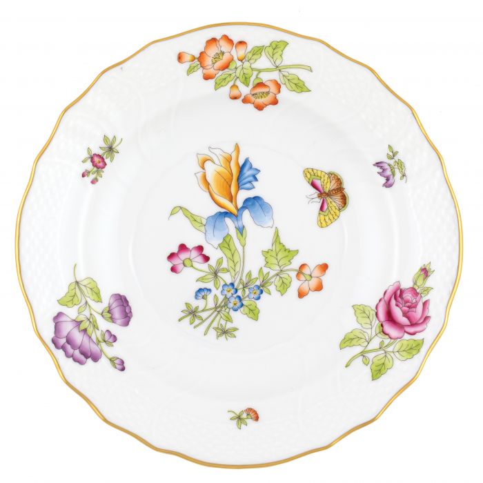 Antique Iris Motif 3 Salad Plate - Herend - Gaines Jewelers