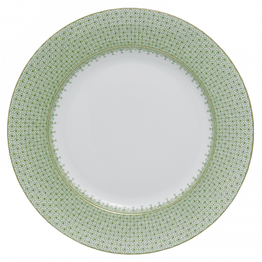 Apple Green Lace Dinner Plate - Gaines Jewelers