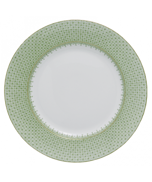 Apple Green Lace Dinner Plate - Gaines Jewelers