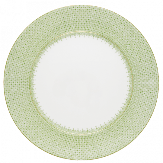 Apple Green Lace Service Plate - Gaines Jewelers