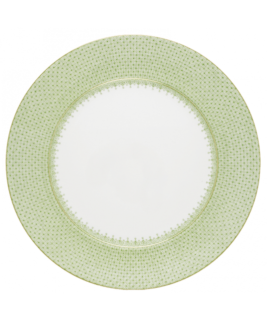 Apple Green Lace Service Plate - Gaines Jewelers