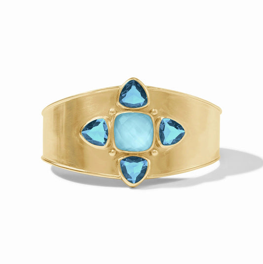 Aquitaine Cuff Iridescent Capri Blue - Gaines Jewelers