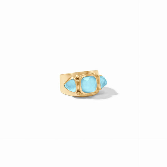 Aquitaine Ring Capri Blue Julie Vos - Gaines Jewelers