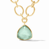 Aquitaine Statement Necklace Iridescent Aquamarine Blue - Gaines Jewelers
