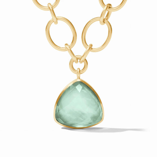 Aquitaine Statement Necklace Iridescent Aquamarine Blue - Gaines Jewelers
