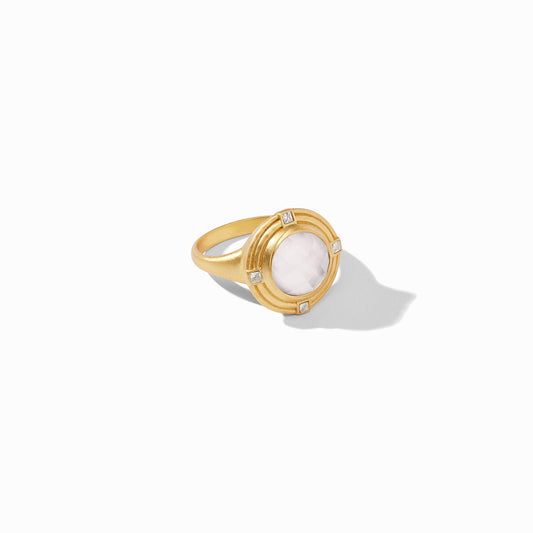 Astor Iridescent Clear Crystal Ring - 7 - Gaines Jewelers