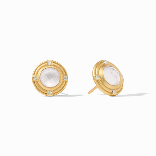 Astor Iridescent Clear Crystal Stone Stud - Gaines Jewelers