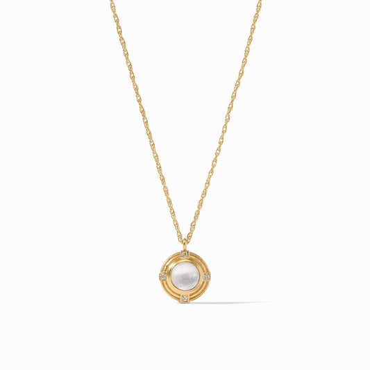 Astor Solitaire Iridescent Clear Crystal Necklace - Gaines Jewelers