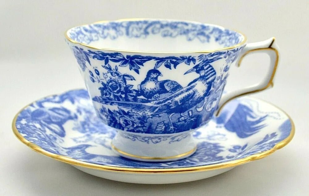 Aves Blue Tea Cup Royal Crown Derby - Gaines Jewelers