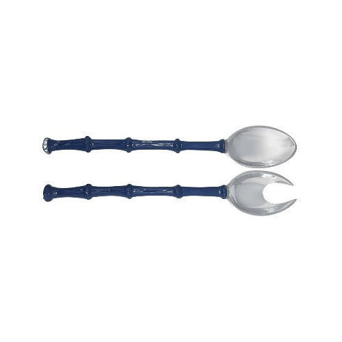 Bamboo Blue Salad Servers - Gaines Jewelers