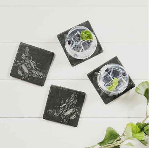 Bee-Slate Coasters Set/4 - Gaines Jewelers