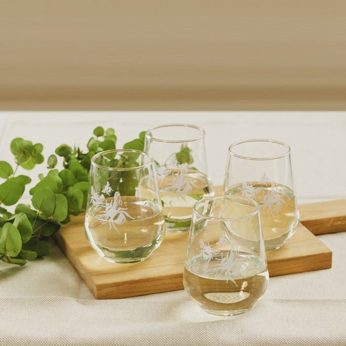 Bee Stemless Glasses - Gaines Jewelers