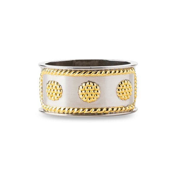 Berry & Thread Bright Satin/Gold Napkin Ring - Gaines Jewelers