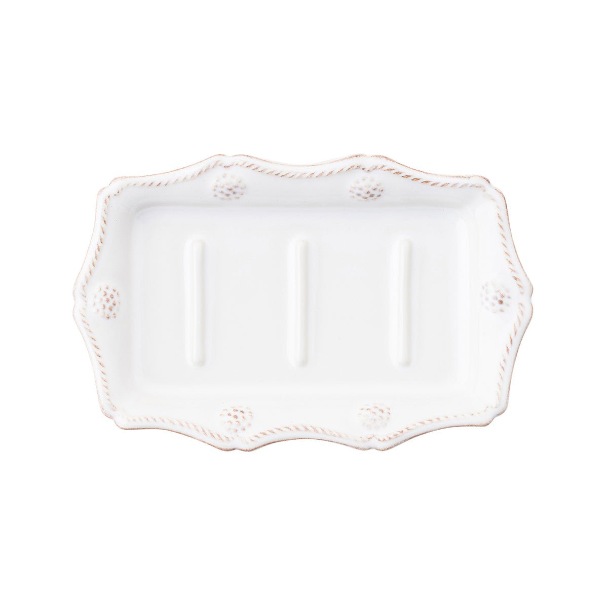 Berry & Thread Soap Dish - Whitewash - Gaines Jewelers