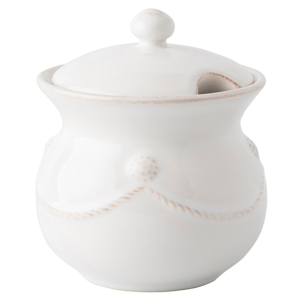 Berry & Thread Sugar Pot - Whitewash - Gaines Jewelers