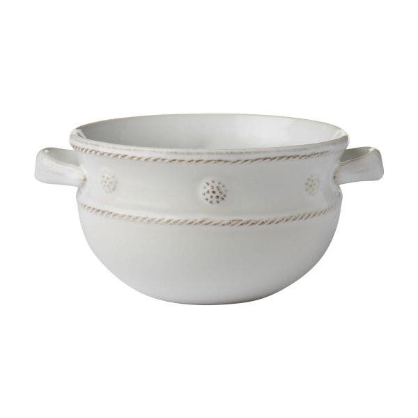 Berry & Thread Whitewash 2 Handled Soup/Chili Bowl - Juliska - Gaines Jewelers