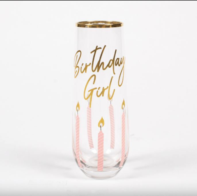 Birthday Girl Stemless Champagne Glass - Gaines Jewelers