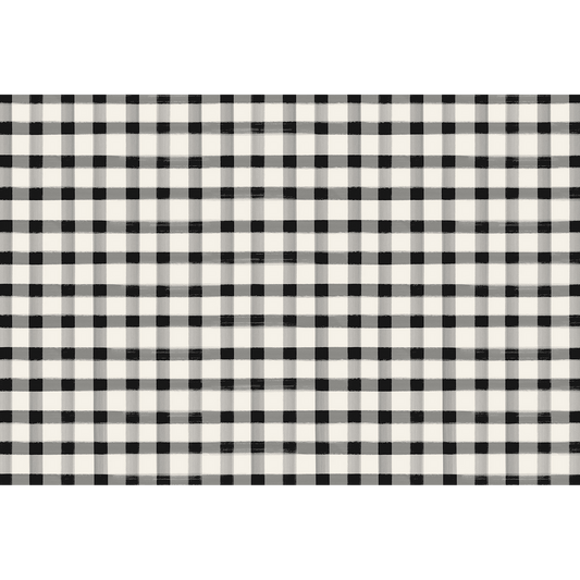 Black Painted Check Placemat - Gaines Jewelers