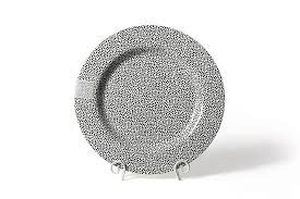 Black Small Dot Big Entertaining Round Platter - Gaines Jewelers
