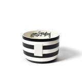 Black Stripe Happy Everything Big Bowl - Gaines Jewelers