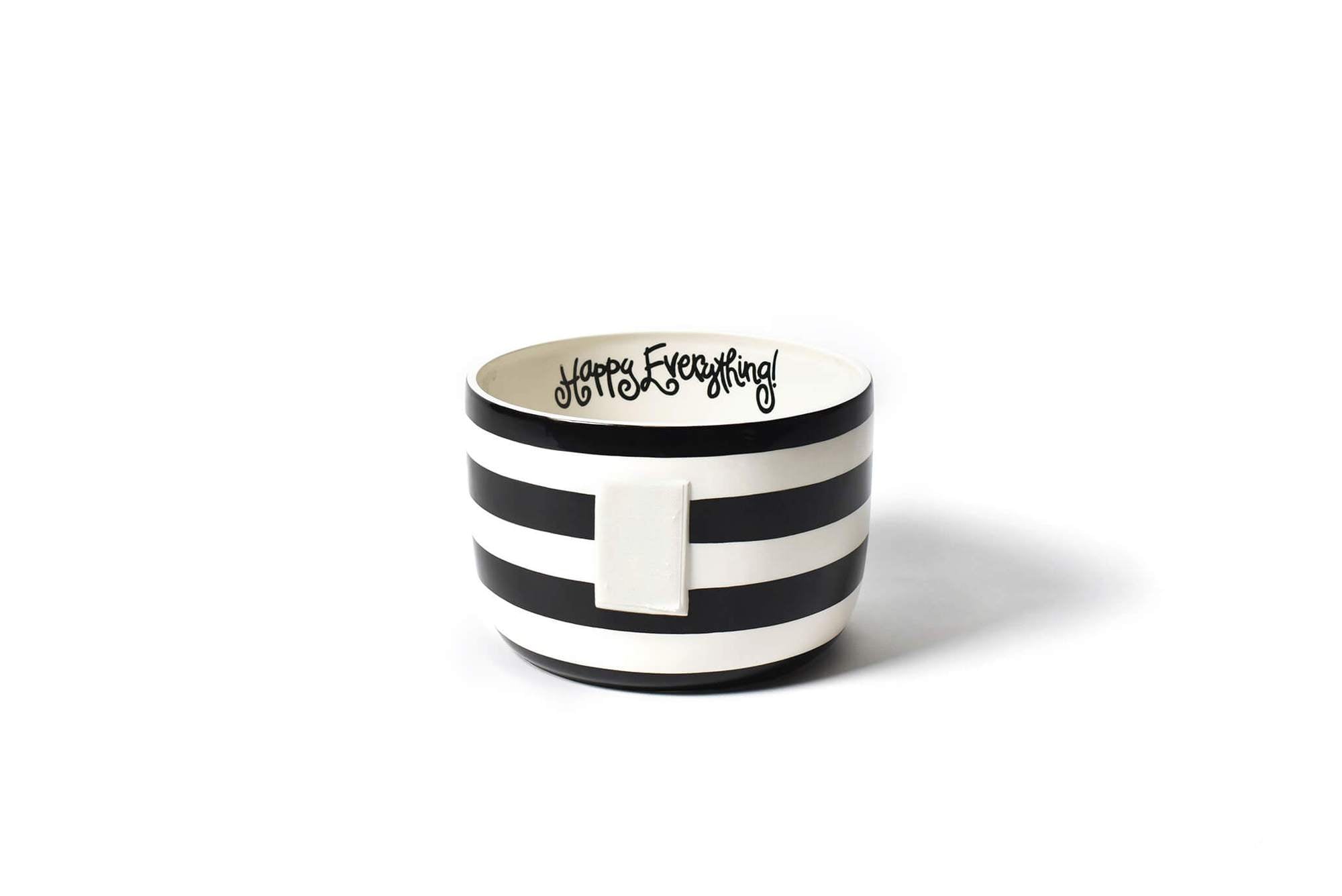 Black Stripe Happy Everything Big Bowl - Gaines Jewelers