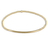 Bliss Bar Gold 2mm Classic Bead Bracelet - Gaines Jewelers