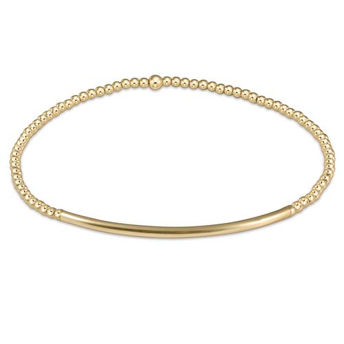 Bliss Bar Gold 2mm Classic Bead Bracelet - Gaines Jewelers