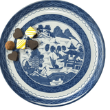 Blue Canton Cake Plate - Gaines Jewelers