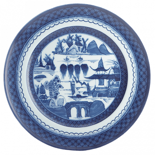 BLUE CANTON DINNER PLATE - Gaines Jewelers