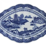 Blue Canton Lobed Oval Dish - Gaines Jewelers
