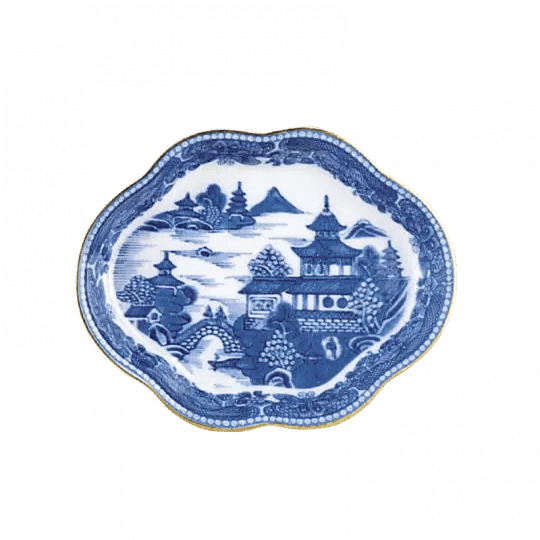 Blue Canton Small Lobed Tray - Gaines Jewelers
