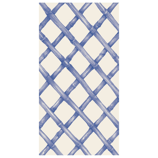 Blue Lattice Guest Napkin S/16 - Gaines Jewelers